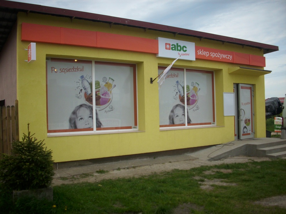 ABC grocery shop - adverising lightboxes