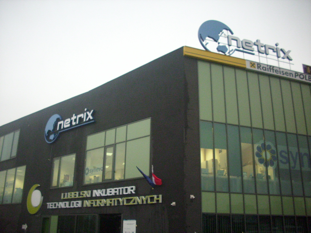 3D advertising on facades - IT company Netrix