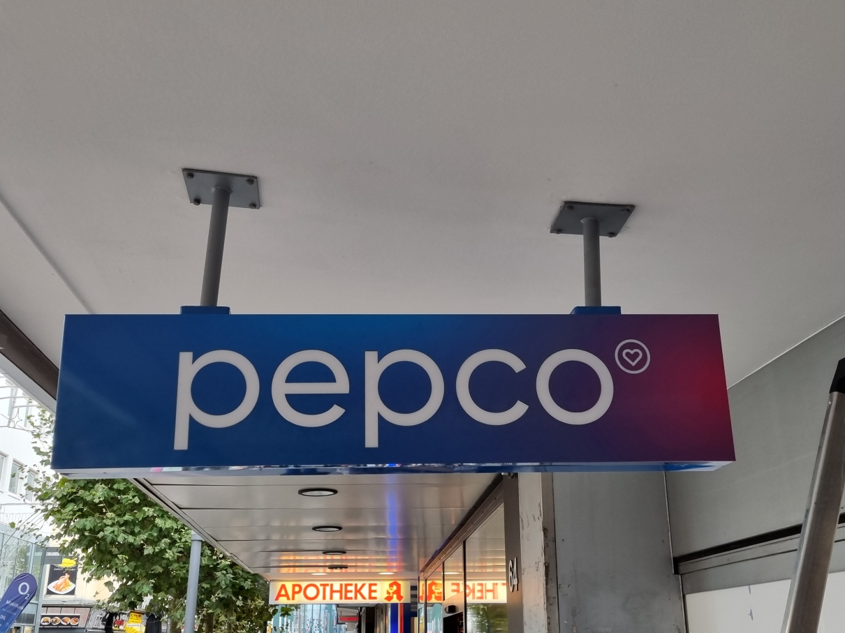 sklep PEPCO reklama podwieszania - TTN producent reklam
